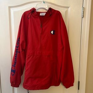 Mens champion pull over windbreaker